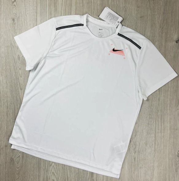 Nike White miler graphic tshirt 